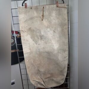 SOLD Vintage Canvas duffel storage bag